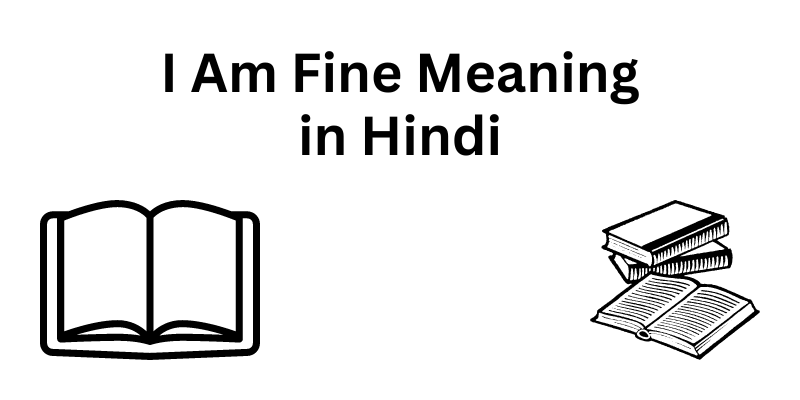 I Am Fine Meaning in Hindi